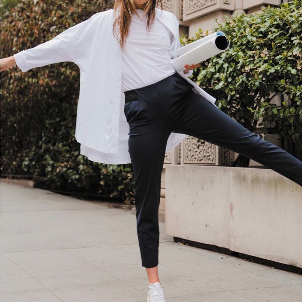 ADAY Black Turn It Up Pants